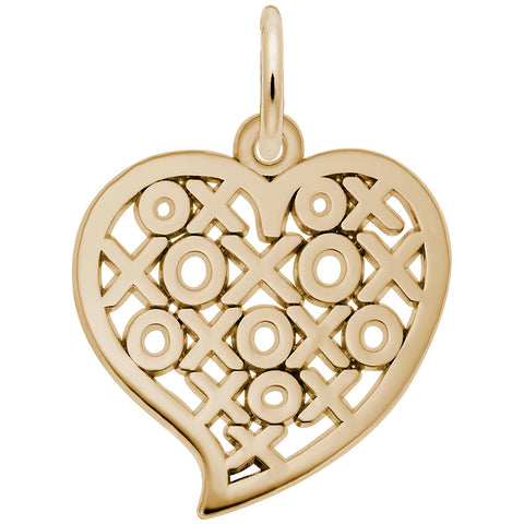 Heart Charm In Yellow Gold