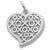 Heart charm in Sterling Silver hide-image