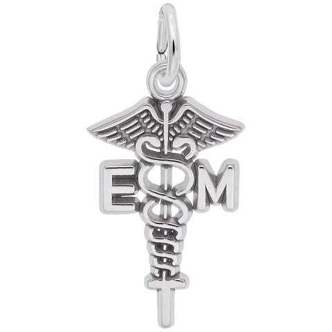 Emt Charm In Sterling Silver