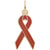 Aids Ribbon Charm in Yellow Gold Plated