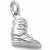 Ski Boot charm in 14K White Gold hide-image