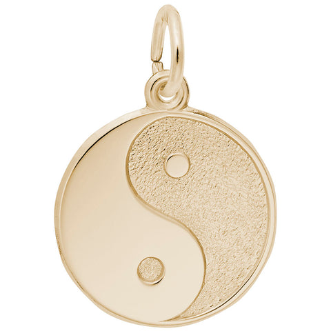 Yin Yang Charm in Yellow Gold Plated