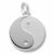 Yin Yang charm in 14K White Gold hide-image