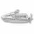 Jet Ski charm in 14K White Gold hide-image