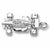 Race Car charm in 14K White Gold hide-image