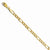 14K Yellow Gold Flat Figaro Bracelet