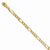 14K Yellow Gold Flat Figaro Chain