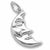 Halfmoon charm in Sterling Silver hide-image