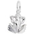 Frog Charm In 14K White Gold