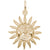Sunburst Charm In Yellow Gold