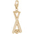 Ballandbat Charm in Yellow Gold Plated