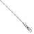 14K White Gold Basix Singapore Chain
