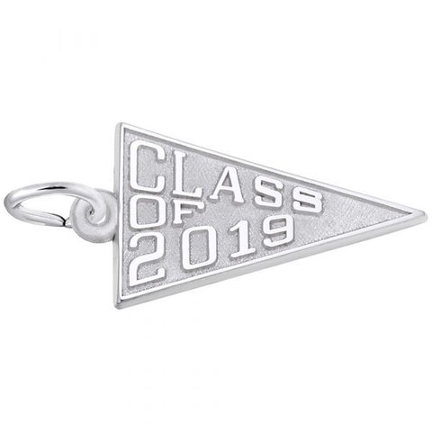 Class Of 2019 Charm In Sterling Silver