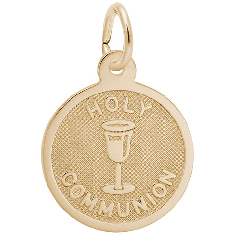 Holy Communion Charm In Yellow Gold