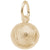 Tennis Ball Charm In Yellow Gold
