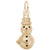 Snowman Charm in Yellow Gold Plated