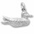 Duck charm in 14K White Gold hide-image