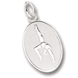 Gymnast charm in Sterling Silver hide-image