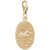 Swimmer Charm in Yellow Gold Plated