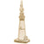 Barnegat,Nj Lt House Charm in Yellow Gold Plated
