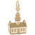 Pt Loma,Ca Lighthouse Charm In Yellow Gold