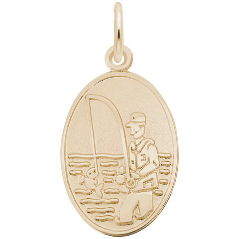 Fisherman Charm in Yellow Gold Plated