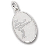 Martial Arts charm in Sterling Silver hide-image