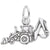 Back Hoe Charm In Sterling Silver