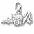 Back Hoe charm in Sterling Silver hide-image