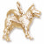 Akita charm in Yellow Gold Plated hide-image