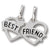 Best Friends charm in 14K White Gold hide-image