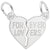 Forever Lovers Charm In 14K White Gold
