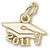 Grad Cap 2011 Charm in 10k Yellow Gold