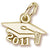 Grad Cap 2011 charm in Yellow Gold Plated hide-image