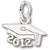 Grad Cap 2012 charm in Sterling Silver