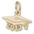 Grad Cap 2013 charm in Yellow Gold Plated hide-image