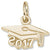 Grad Cap 2017 Charm in 10k Yellow Gold hide-image