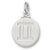 Gemini charm in 14K White Gold hide-image