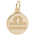 Libra Charm in Yellow Gold Plated