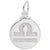 Libra Charm In 14K White Gold