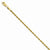 14K Yellow Gold Diamond-Cut Rope Chain Bracelet