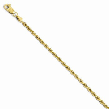 14K Yellow Gold Diamond-Cut Rope Chain