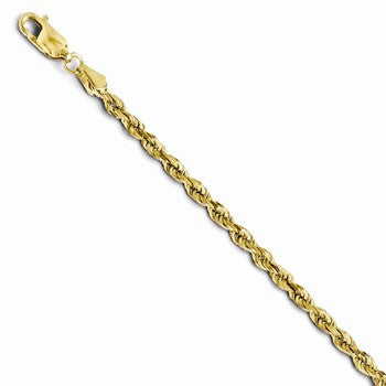 14K Yellow Gold Diamond-Cut Rope Chain
