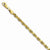 14K Yellow Gold Diamond-Cut Rope Chain Bracelet