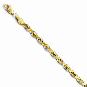 14K Yellow Gold Diamond-Cut Rope Chain
