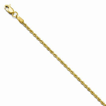 14K Yellow Gold Solid Rope Chain
