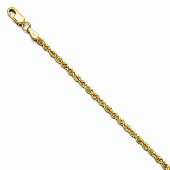 14K Yellow Gold Solid Rope Chain