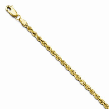 14K Yellow Gold Solid Rope Chain