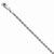 14K White Gold Diamond-Cut Rope Chain