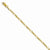 14K Yellow Gold Flat Figaro Bracelet